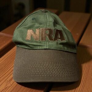 NRA Vintage Logo Green and Brown Cap